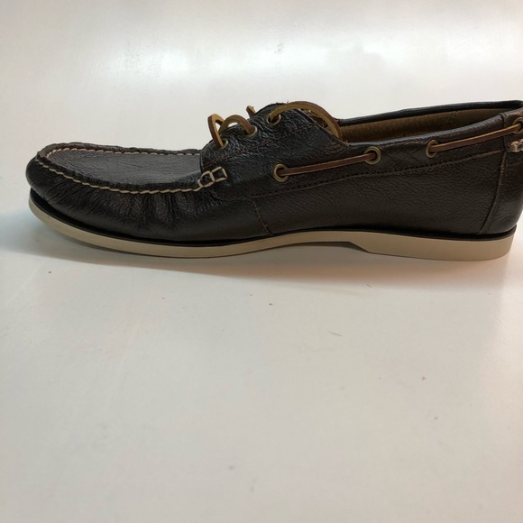 polo ralph lauren bienne tumbled leather boat shoes